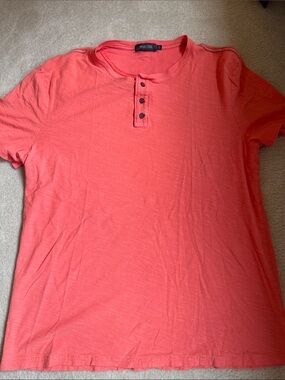 Michael Stars Men’s Coral Henley T-Shirt
